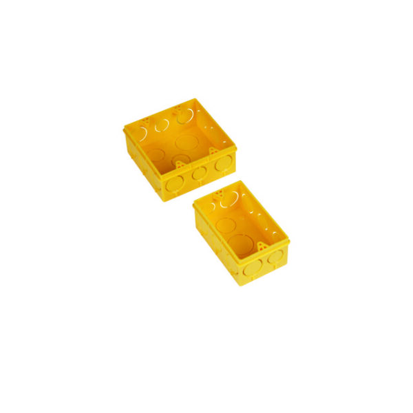 CAIXA DE LUZ PVC AMARELA